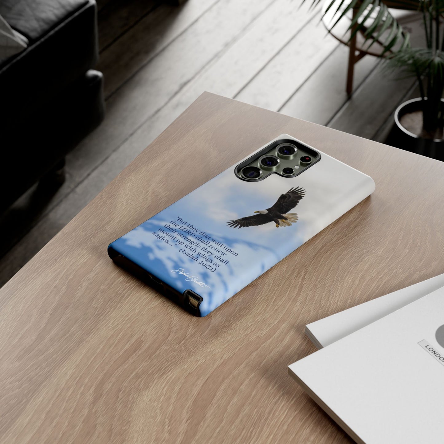 Phone Tough Case - Eagle Soaring in Alaska with Isaiah 40:31