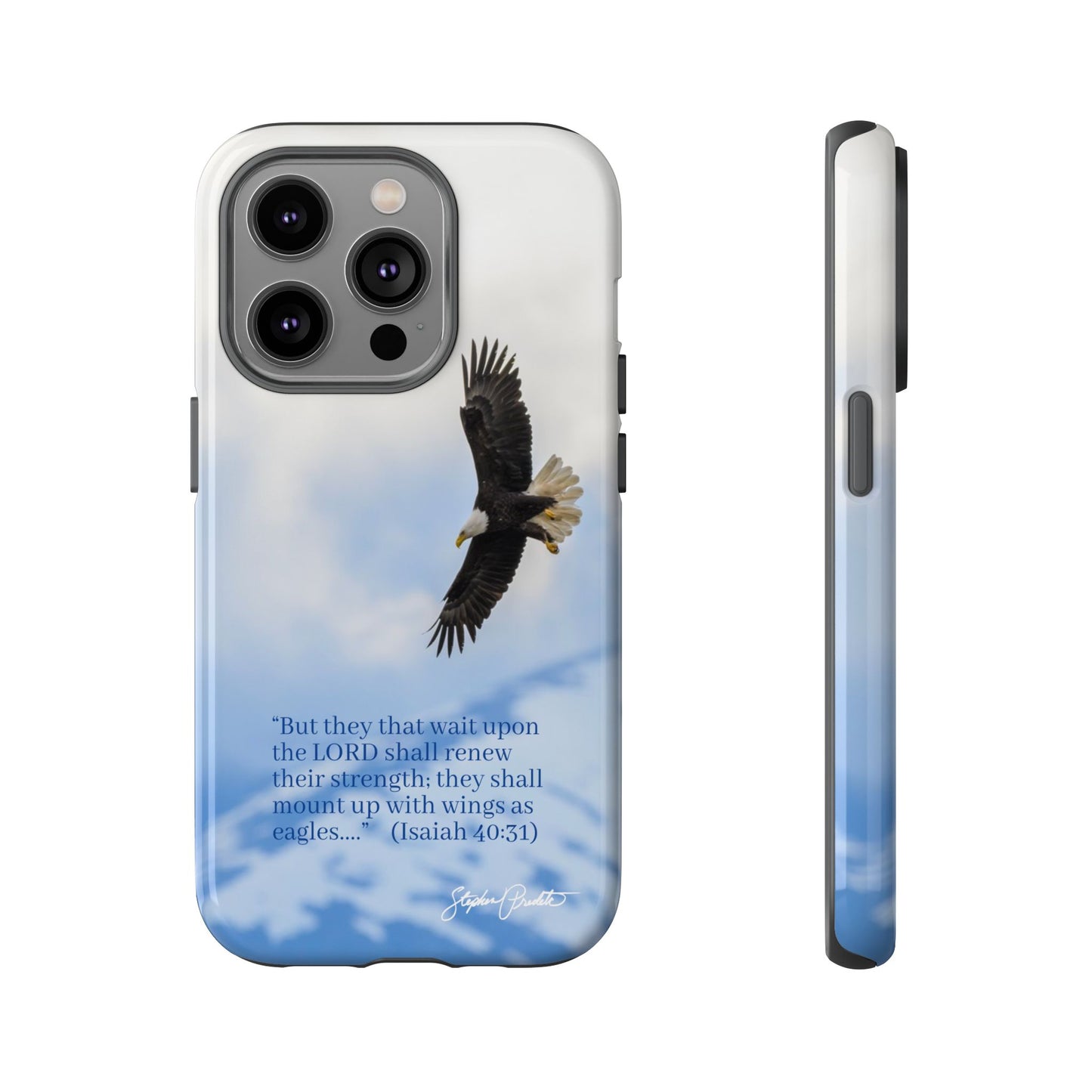 Phone Tough Case - Eagle Soaring in Alaska with Isaiah 40:31