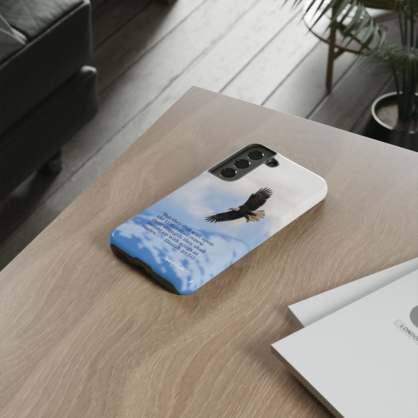 Phone Tough Case - Eagle Soaring in Alaska with Isaiah 40:31
