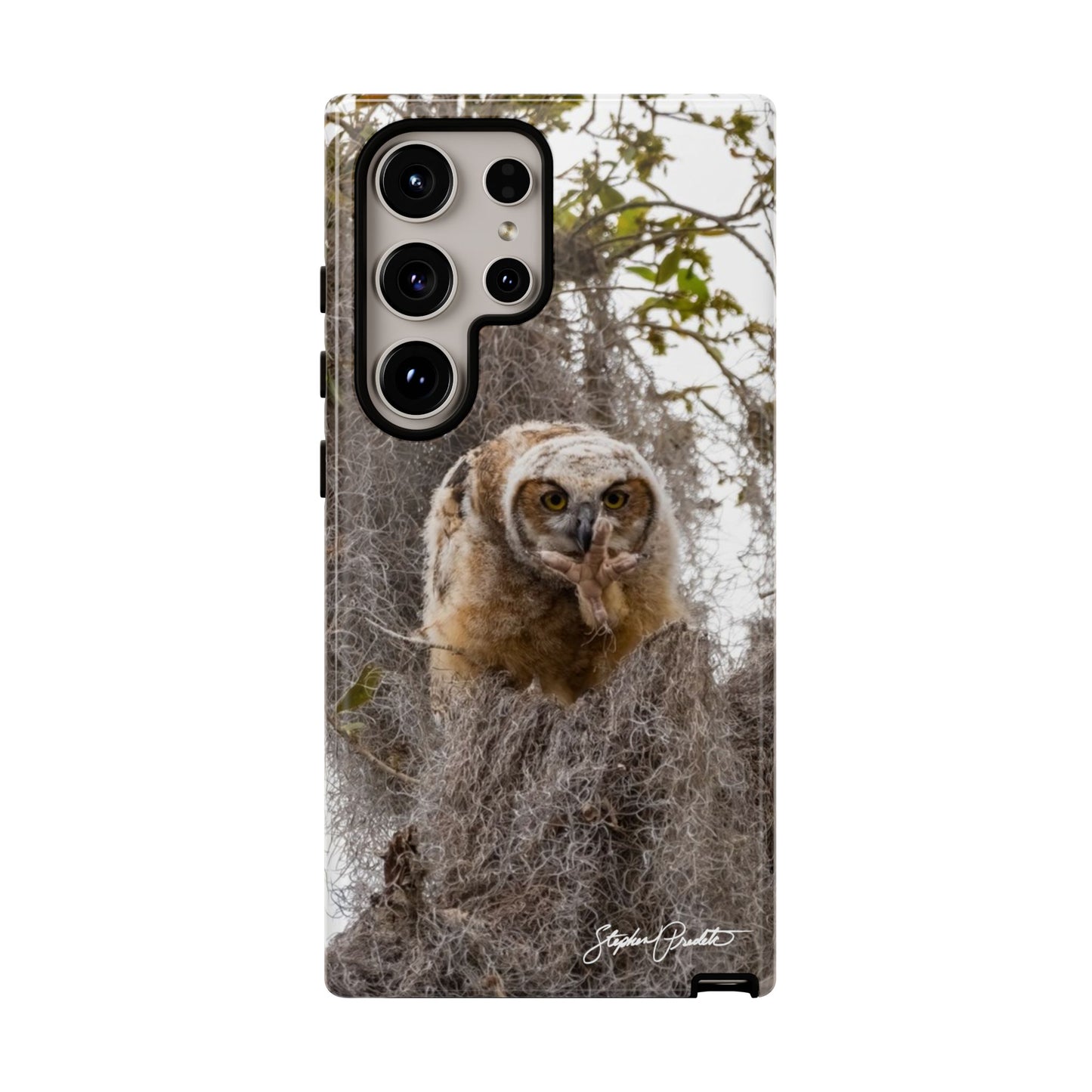 Phone Tough Case -- Great Horned Owlet "Baby Yoda"