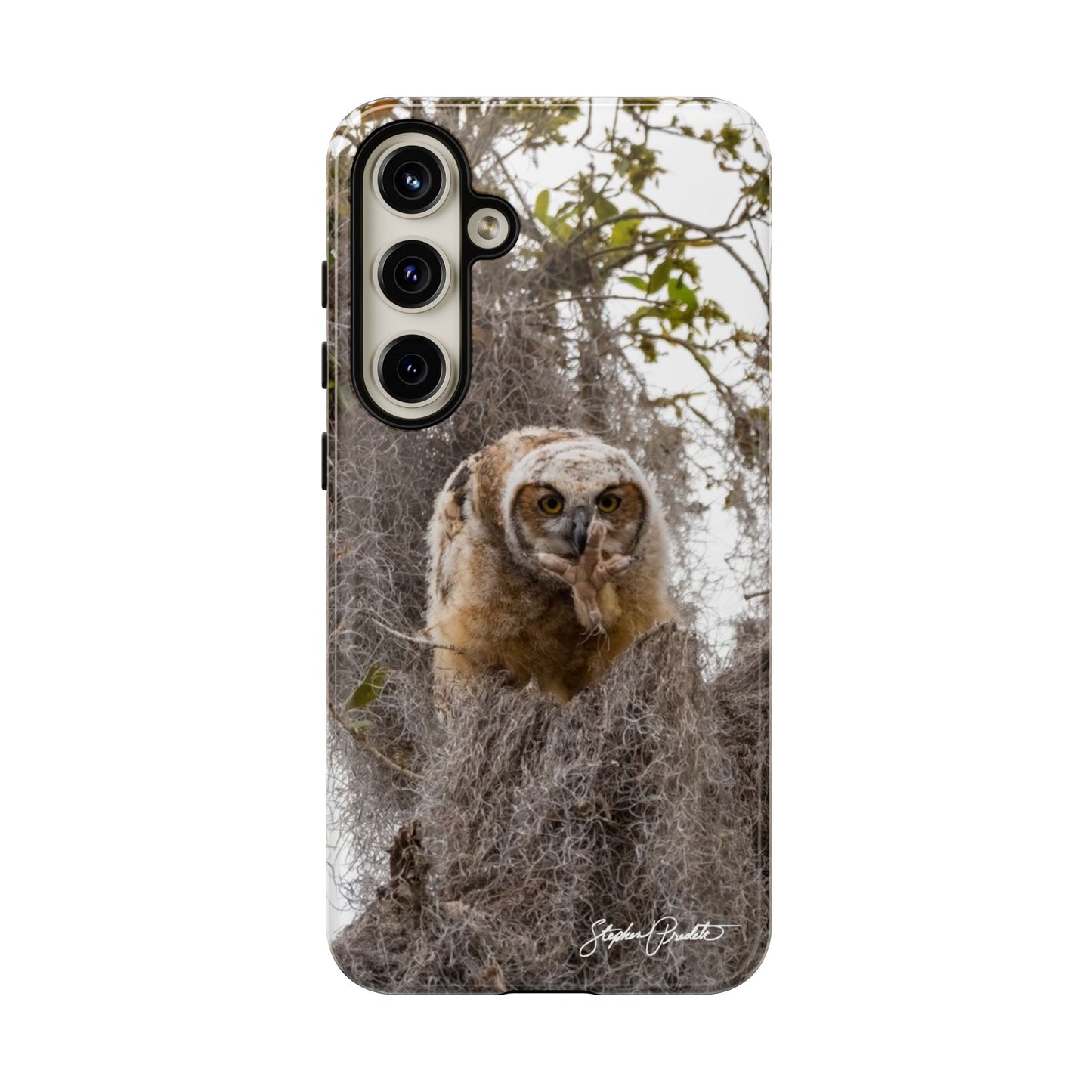 Phone Tough Case -- Great Horned Owlet "Baby Yoda"