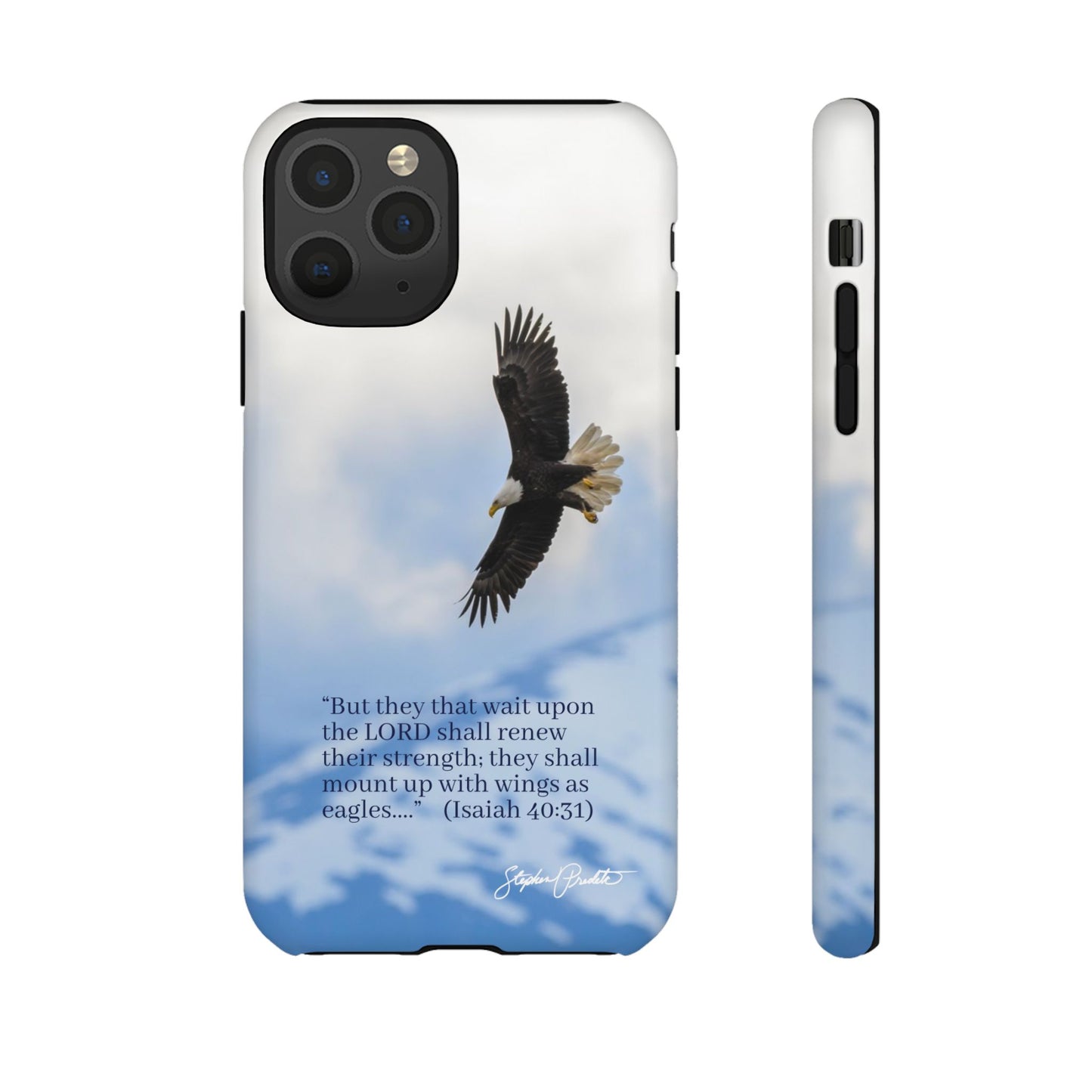 Phone Tough Case - Eagle Soaring in Alaska with Isaiah 40:31