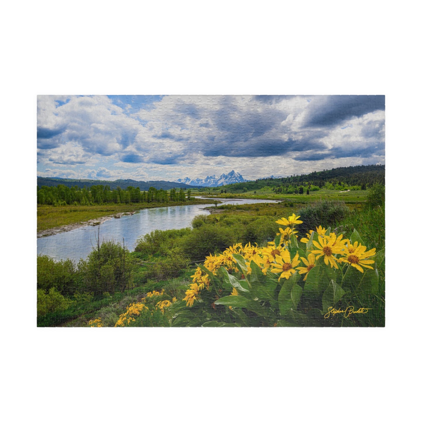 Scenic River Meadow Jigsaw Puzzle — Wildflower Landscape 110–1014 Pieces
