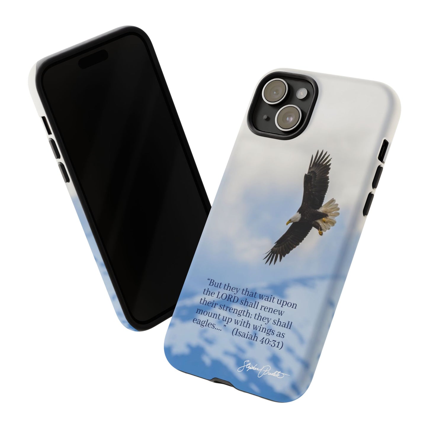 Phone Tough Case - Eagle Soaring in Alaska with Isaiah 40:31