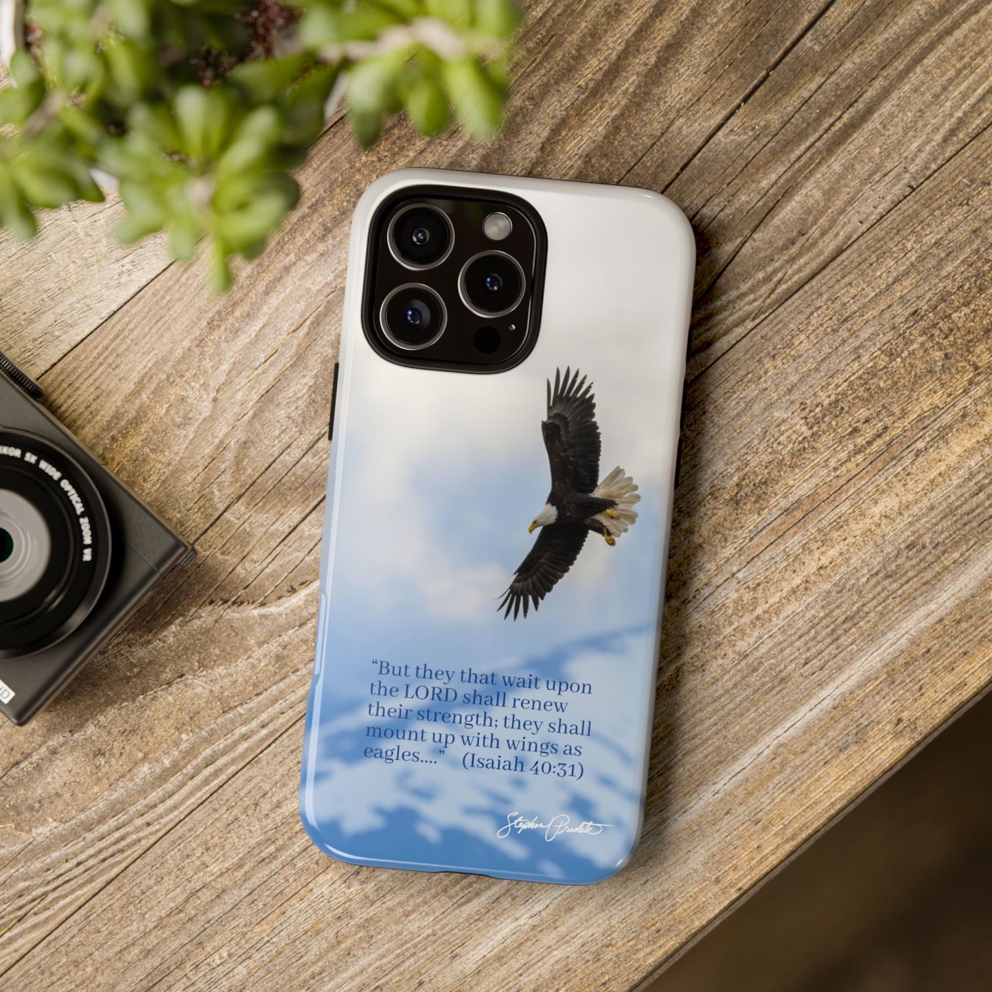 Phone Tough Case - Eagle Soaring in Alaska with Isaiah 40:31