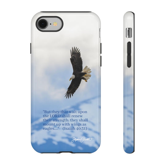 Phone Tough Case - Eagle Soaring in Alaska with Isaiah 40:31