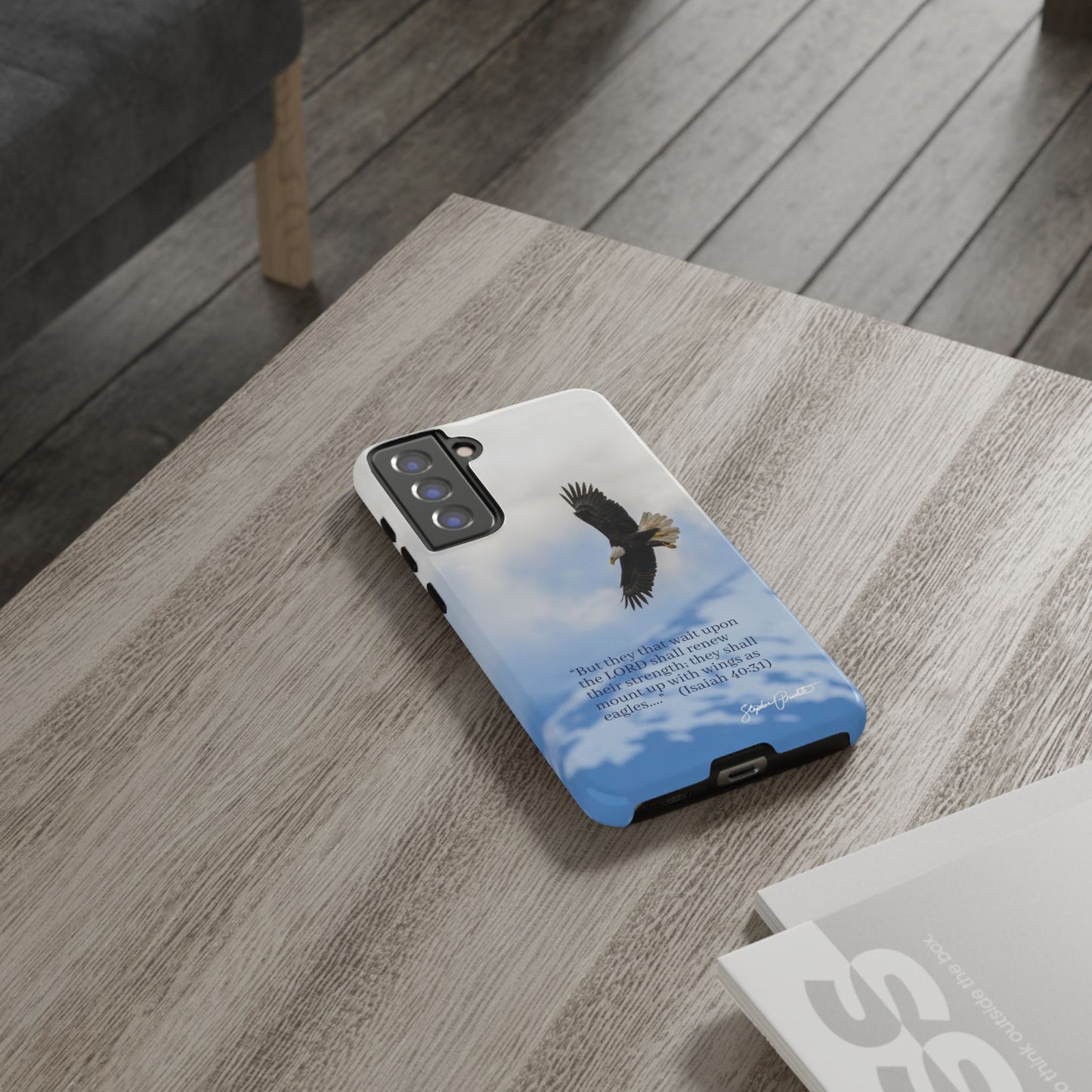 Phone Tough Case - Eagle Soaring in Alaska with Isaiah 40:31