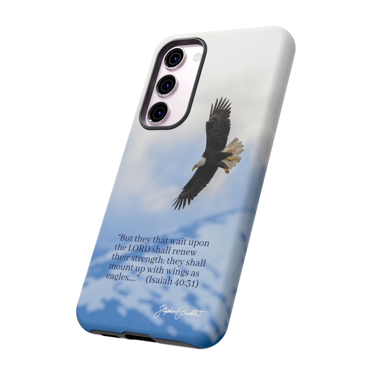 Phone Tough Case - Eagle Soaring in Alaska with Isaiah 40:31