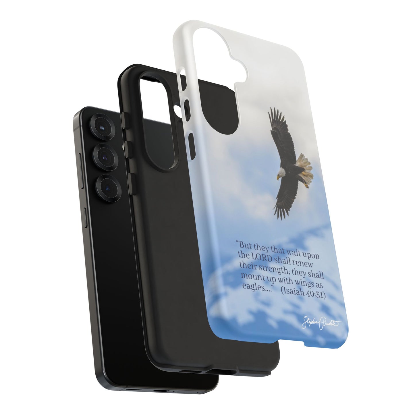 Phone Tough Case - Eagle Soaring in Alaska with Isaiah 40:31
