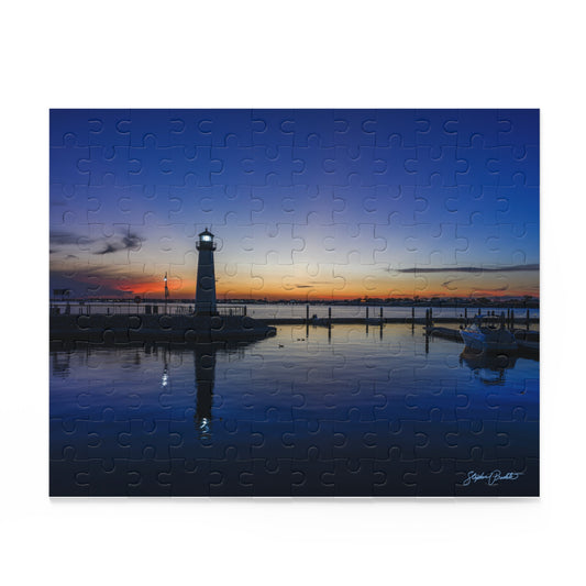 Jigsaw Puzzle -- Sunset  at the Harbor Lighthouse — 120/252/500-Piece