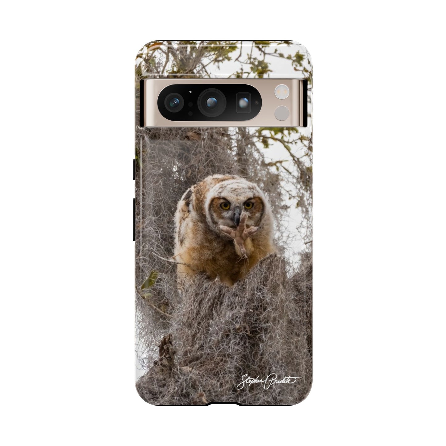 Phone Tough Case -- Great Horned Owlet "Baby Yoda"