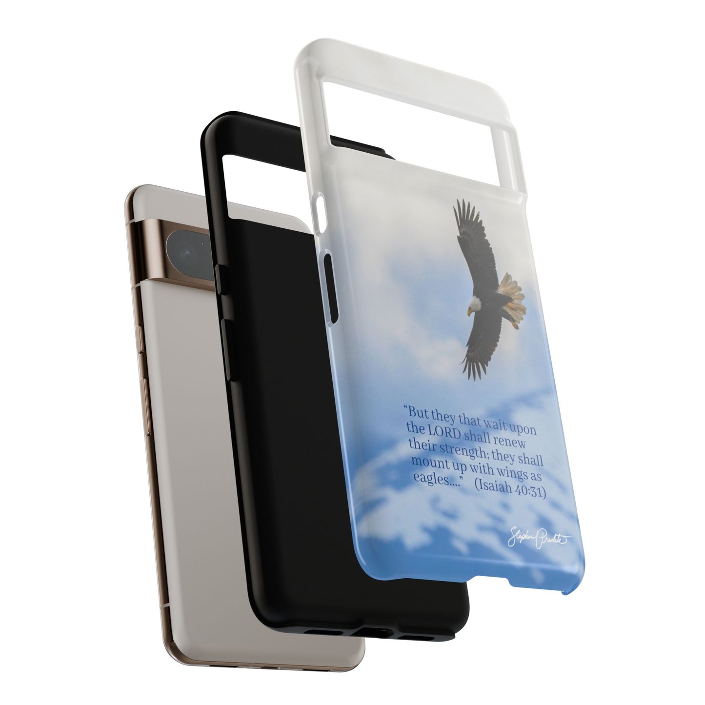 Phone Tough Case - Eagle Soaring in Alaska with Isaiah 40:31